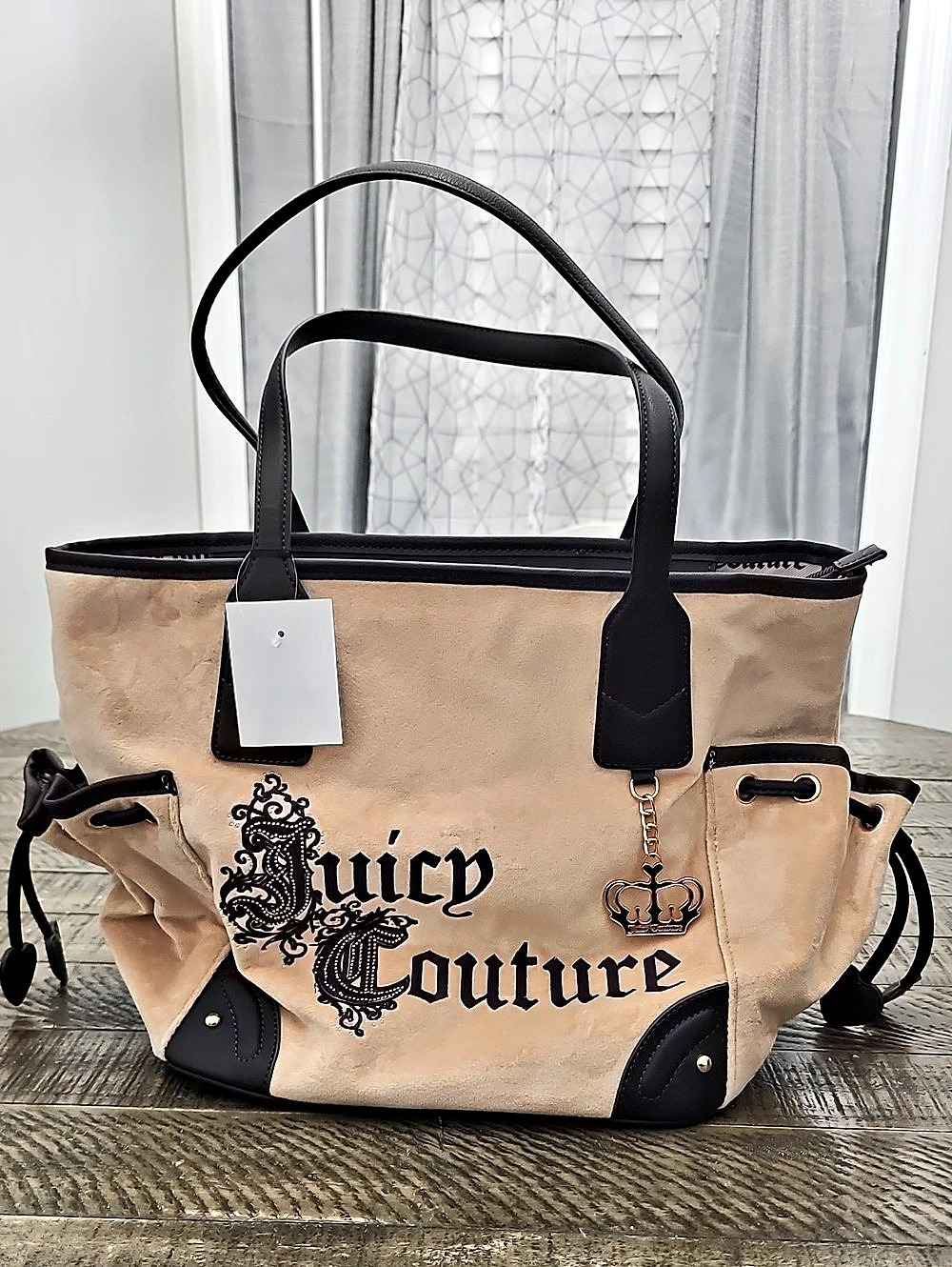 Juicy Couture Beige & Brown Tote